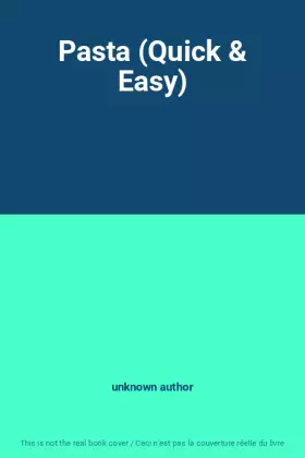 Couverture du produit · Pasta (Quick & Easy)