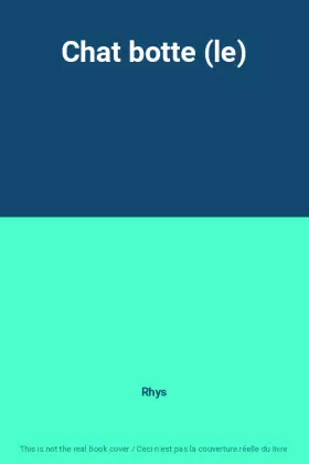 Couverture du produit · Chat botte (le)