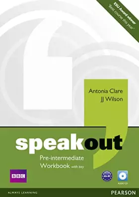 Couverture du produit · Speakout Pre Intermediate Workbook with Key and Audio CD Pack.