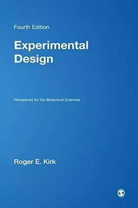 Couverture du produit · Experimental Design: Procedures for the Behavioral Sciences