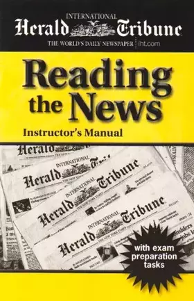Couverture du produit · Reading the News: Instructor's Manual