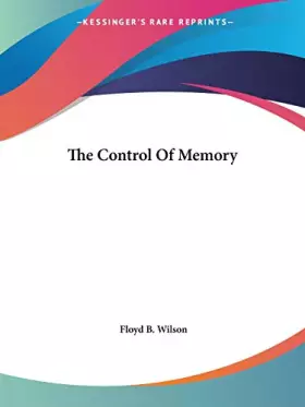 Couverture du produit · The Control Of Memory