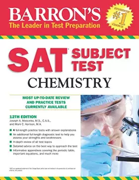 Couverture du produit · Barron's SAT Subject Test Chemistry