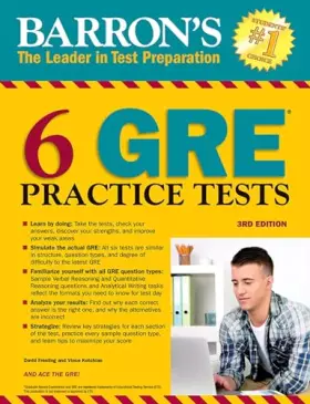 Couverture du produit · 6 GRE Practice Tests (Barron's Test Prep)