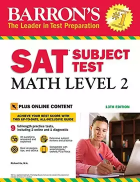 Couverture du produit · SAT Subject Test: Math Level 2 with Online Tests (Barron's Test Prep)