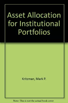 Couverture du produit · Asset Allocation for Institutional Portfolios