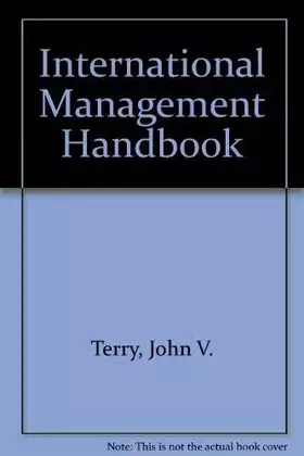 Couverture du produit · International Management Handbook
