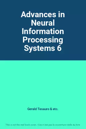Couverture du produit · Advances in Neural Information Processing Systems 6