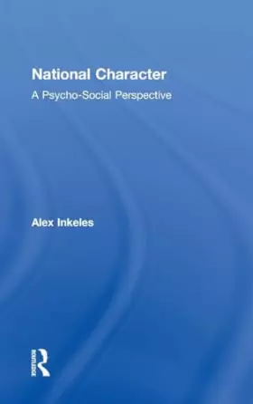 Couverture du produit · National Character: A Psycho-Social Perspective