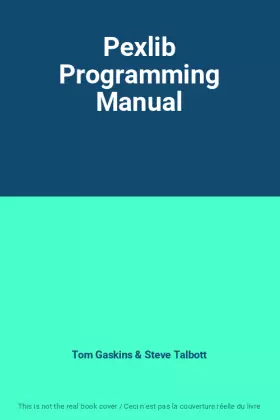 Couverture du produit · Pexlib Programming Manual