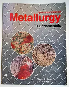 Couverture du produit · Metallurgy Fundamentals