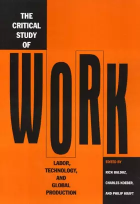 Couverture du produit · Critical Study Of Work