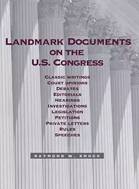 Couverture du produit · Landmark Documents On the Us Congress