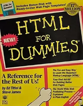 Couverture du produit · HTML For Dummies