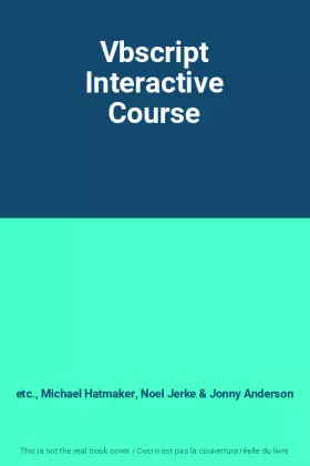 Couverture du produit · Vbscript Interactive Course