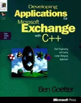 Couverture du produit · Developing Applications for Microsoft Exchange With C++