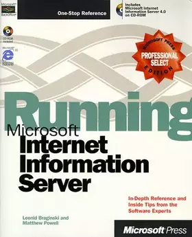 Couverture du produit · Running Microsoft Internet Information Server