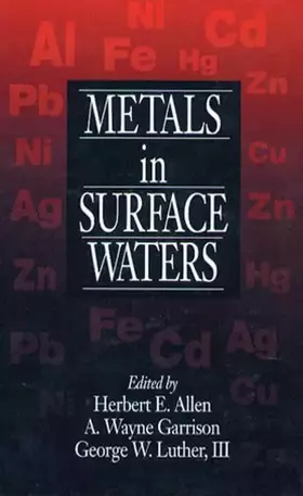 Couverture du produit · Metals in Surface Waters