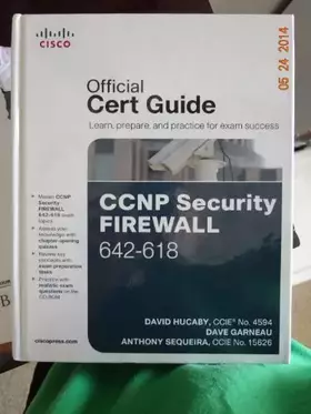 Couverture du produit · CCNP Security Firewall 642-618 Official Cert Guide