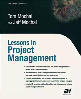 Couverture du produit · Lessons in Project Management