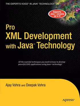 Couverture du produit · Pro XML Development with Java Technology