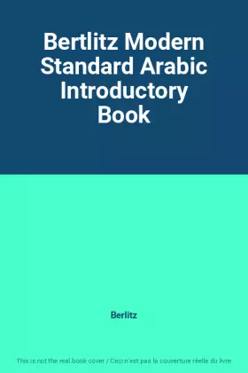 Couverture du produit · Bertlitz Modern Standard Arabic Introductory Book