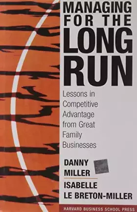 Couverture du produit · Managing for the long run