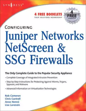 Couverture du produit · Configuring Juniper Networks NetScreen and SSG Firewalls