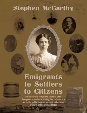Couverture du produit · Emigrants to Settlers to Citizens