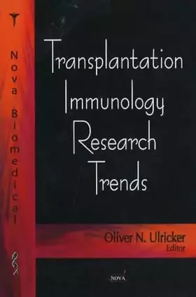 Couverture du produit · Transplantation Immunology Research Trends