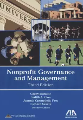 Couverture du produit · Nonprofit Governance and Management