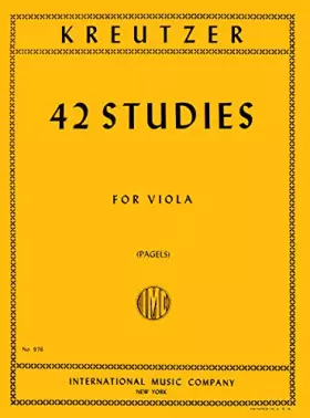 Couverture du produit · INT976 - Kreutzer-42 Studies For Viola