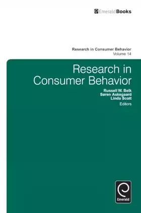 Couverture du produit · Research in Consumer Behavior