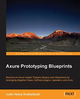 Couverture du produit · Axure Prototyping Blueprints
