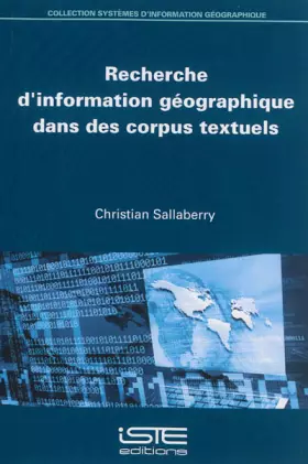 Couverture du produit · Recherche d'information géographique dans des corpus textuels