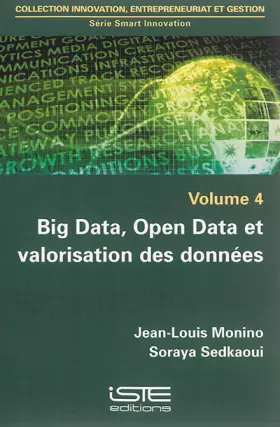 Couverture du produit · Big Data, Open Data et valorisation des données