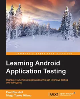 Couverture du produit · Learning Android Application Testing