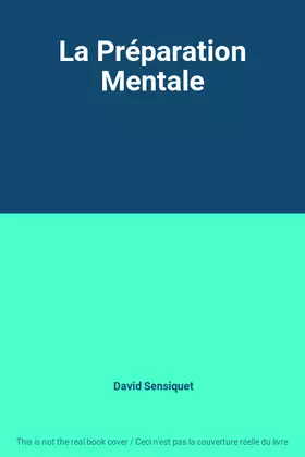 Couverture du produit · La Préparation Mentale