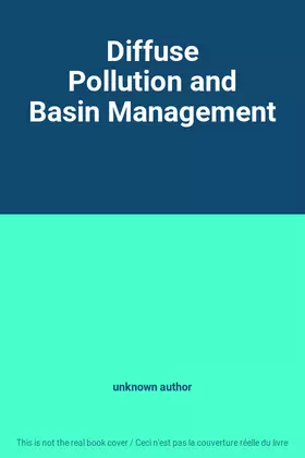 Couverture du produit · Diffuse Pollution and Basin Management