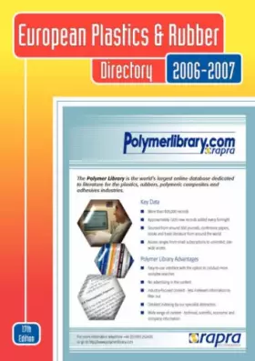 Couverture du produit · European Plastics and Rubber Directory 2006/2007