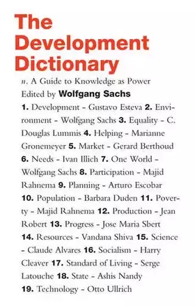 Couverture du produit · The Development Dictionary: A Guide to Knowledge As Power