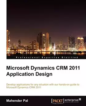 Couverture du produit · Microsoft Dynamics CRM 2011 Application Design