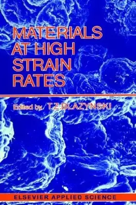 Couverture du produit · Materials at High Strain Rates