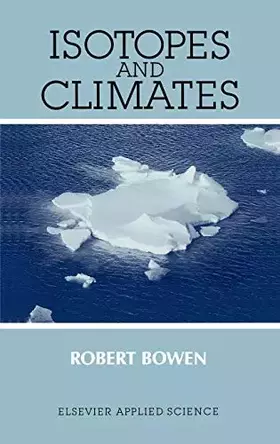 Couverture du produit · Isotopes and Climates (Clinical Materials)