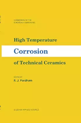 Couverture du produit · High Temperature Corrosion of Technical Ceramics