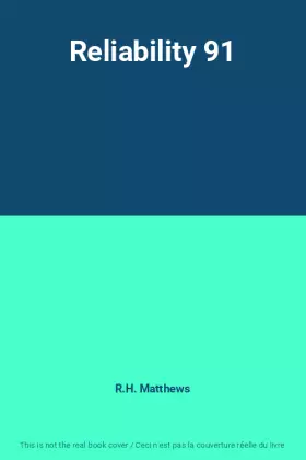 Couverture du produit · Reliability 91