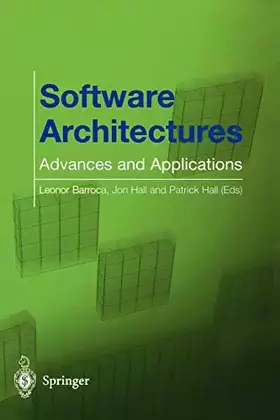 Couverture du produit · Software Architectures: Advances and Applications