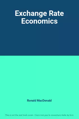 Couverture du produit · Exchange Rate Economics