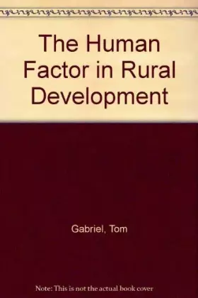 Couverture du produit · The human factor in rural development