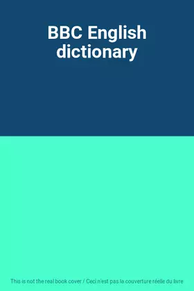 Couverture du produit · BBC English dictionary
